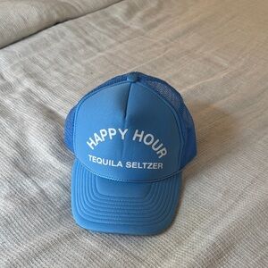 Blue Happy Hour Tequila Seltzer Party Trucker Hat